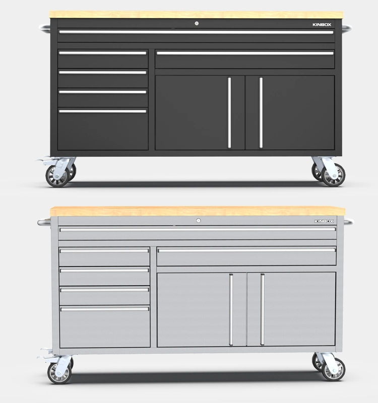 Kinbox Heavy Duty Tool Storage Cabinet with 6 Drawer and Double Door Cabinet